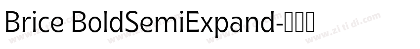 Brice BoldSemiExpand字体转换